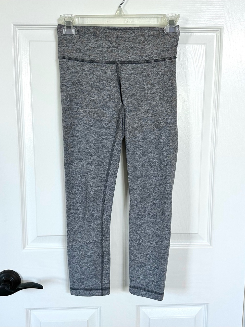 lululemon athletica Gray Heather High-Rise Cropped Leggings
